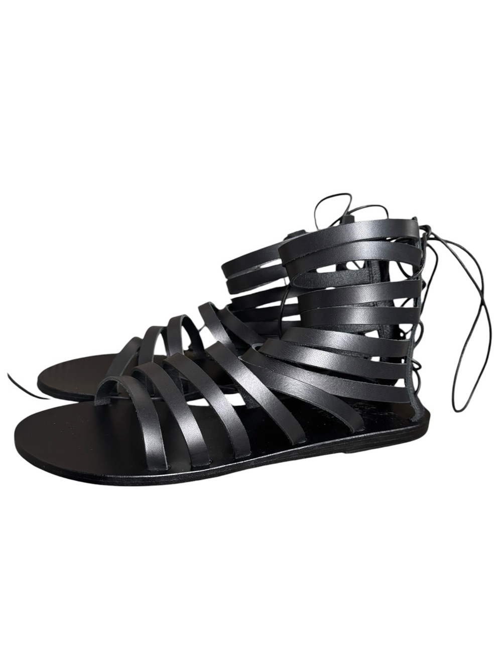 ANCIENT GREEK GALATIA SLICED GLADIATOR SANDALS 42EU